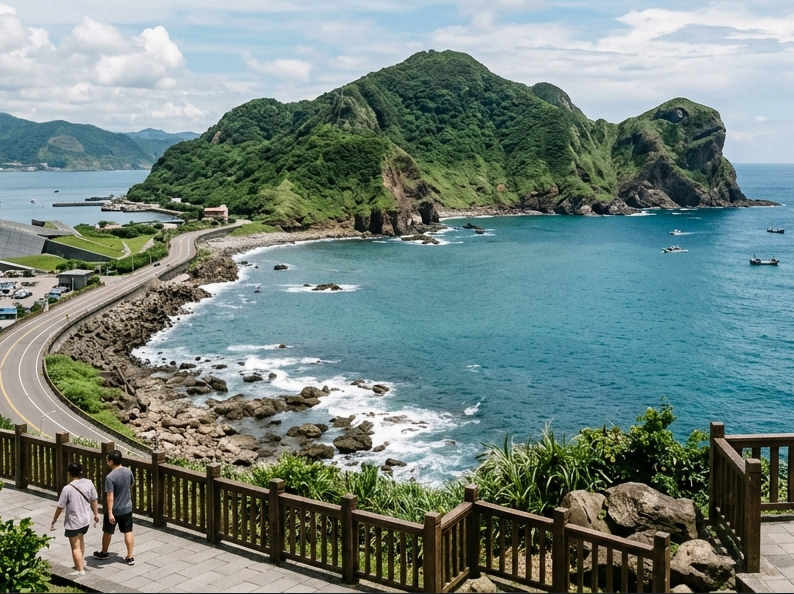海上に浮かぶ守り神!台湾・宜蘭のシンボル「亀山島」